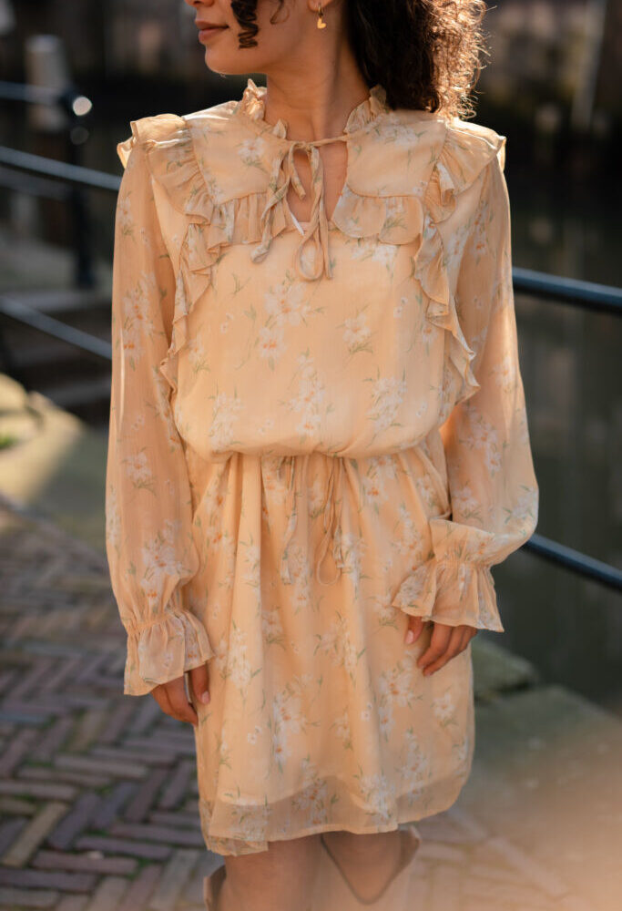 yellow flower dress marije 5285