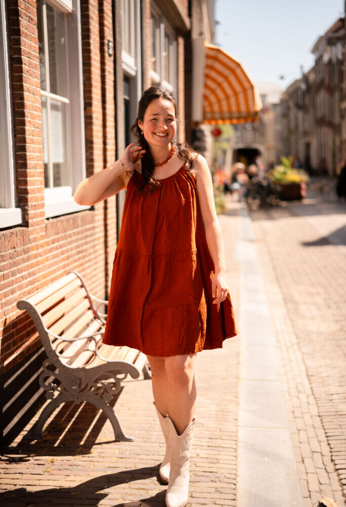 summer dress minka rust