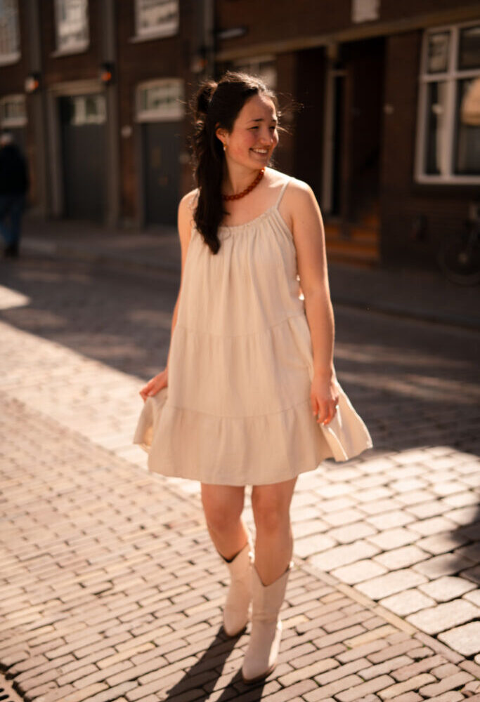 summer dress minka beige