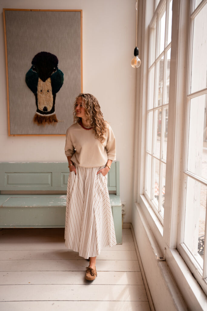 Marloes tee 3845 beige - Afbeelding 3