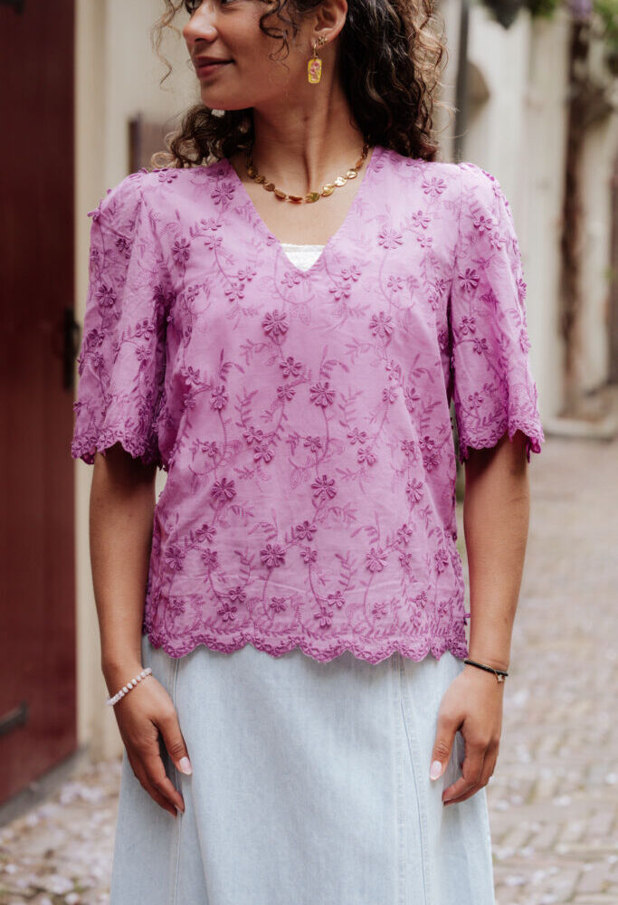 ydence top florence pink purple