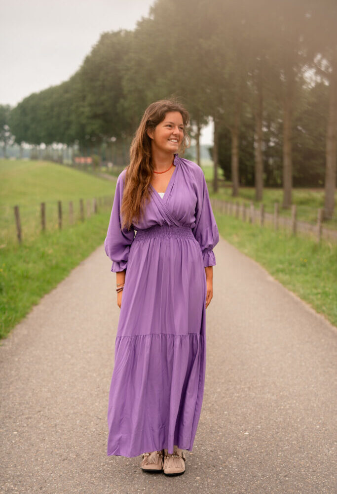 leina dress 3673 azzurro purple