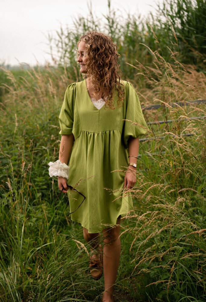 veerle dress azzurro 5670 olive