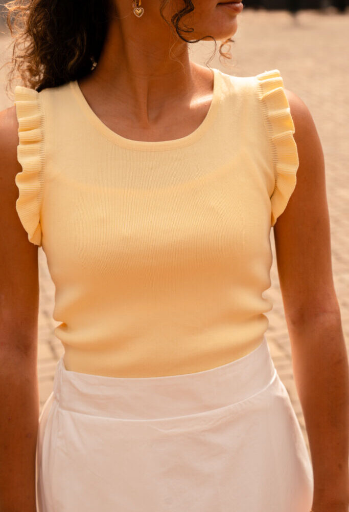8218 yellow top ruffle madelief