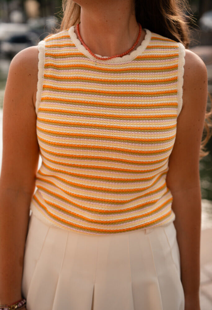 daphne 1593 top orange/green/pink tossa