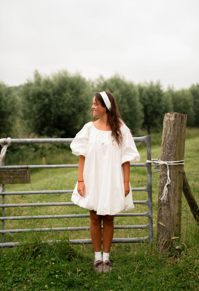 Azzurro dress corfu 8729 white