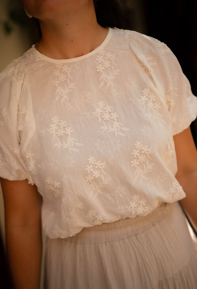 92108 blouse azzurro Anna offwhite