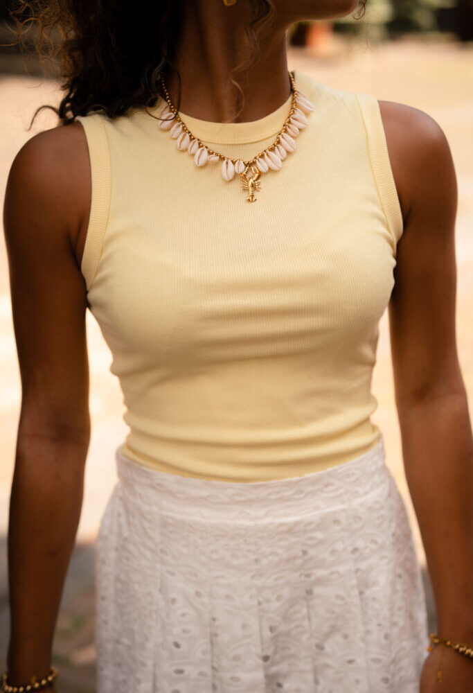 azzurro 9291 basic top yellow